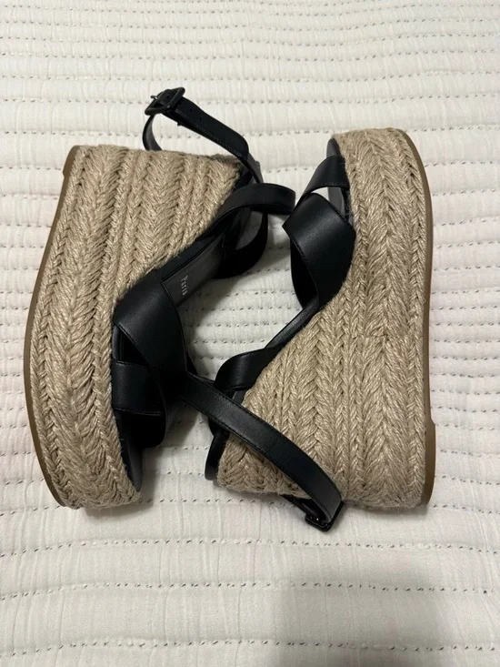 NWOT Christian Louboutin Wedge Espadrille Sandals with Ankle Strap - Picture 9 of 14
